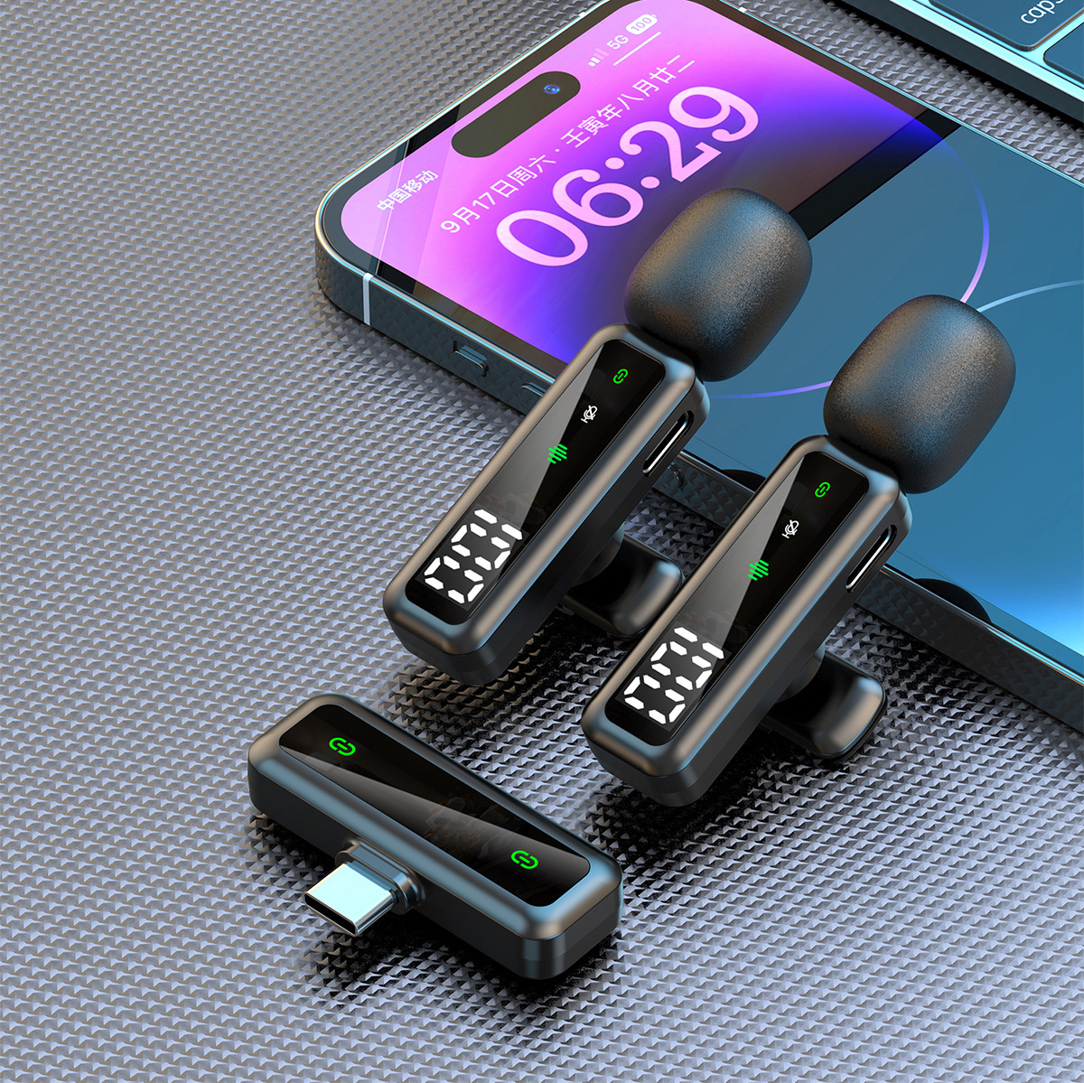 Nuevo micrófono inalámbrico Lavalier modelo H67 para transmisión en vivo con teléfonos móviles, grabación de videos cortos en exteriores, mini micrófono con reducción de ruido.