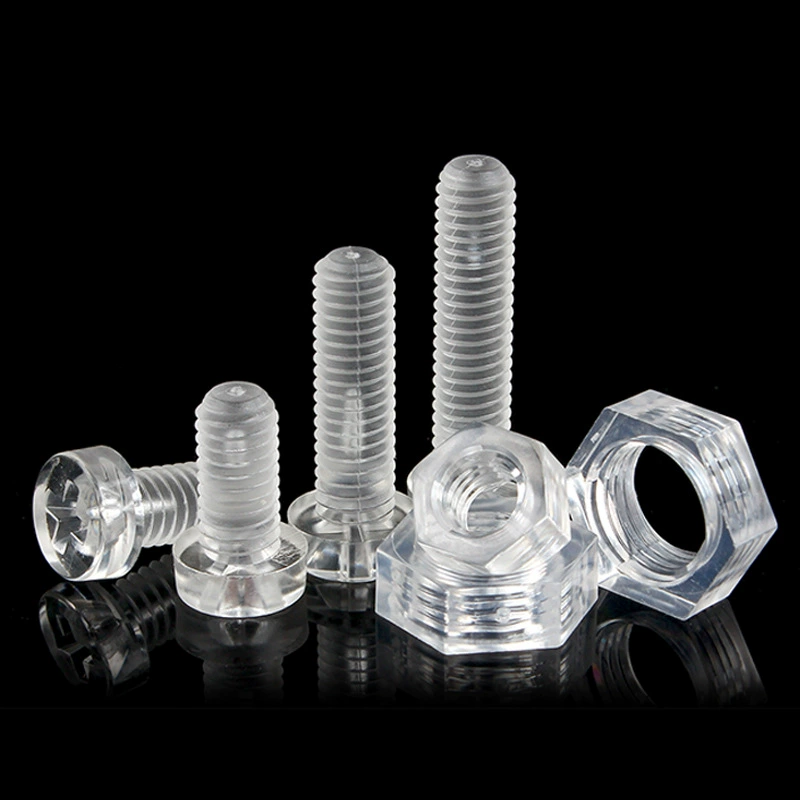 Заводское производство оптом пластиковый винт ПК прозрачная акриловая гайка крест Пластиковая Изоляция винта m3m4 в наличии