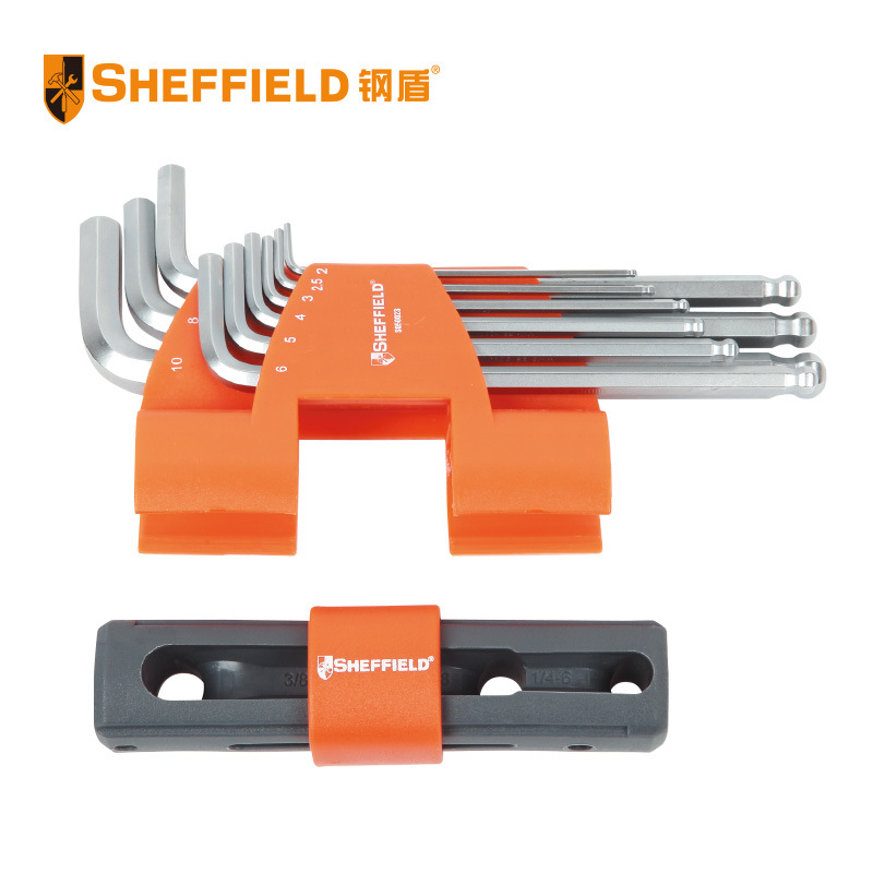 钢盾(SHEFFIELD)S050023 9合1多功能加长球头内六角扳手