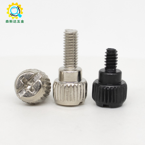 Nickel-plated cross-recessed stepped screw DIY side panel computer case tighten screw 6#-32 US thread