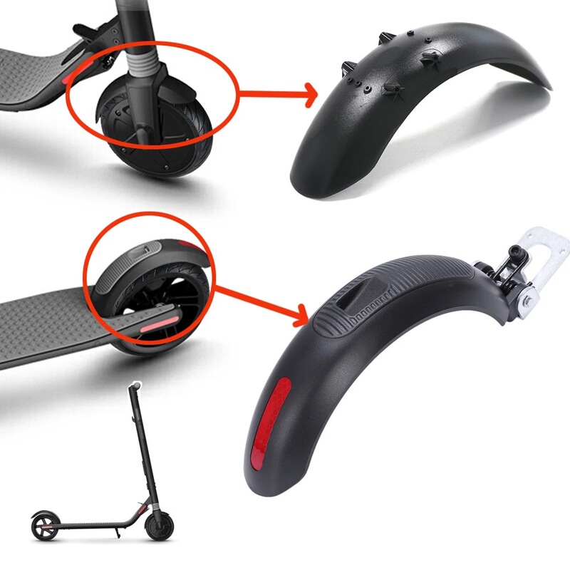 No. 9 Es1 Electric Scooter Front and Rear Fenders Es2Es3Es4 Scooter Front and Rear Wheel Splash Guard Accessories