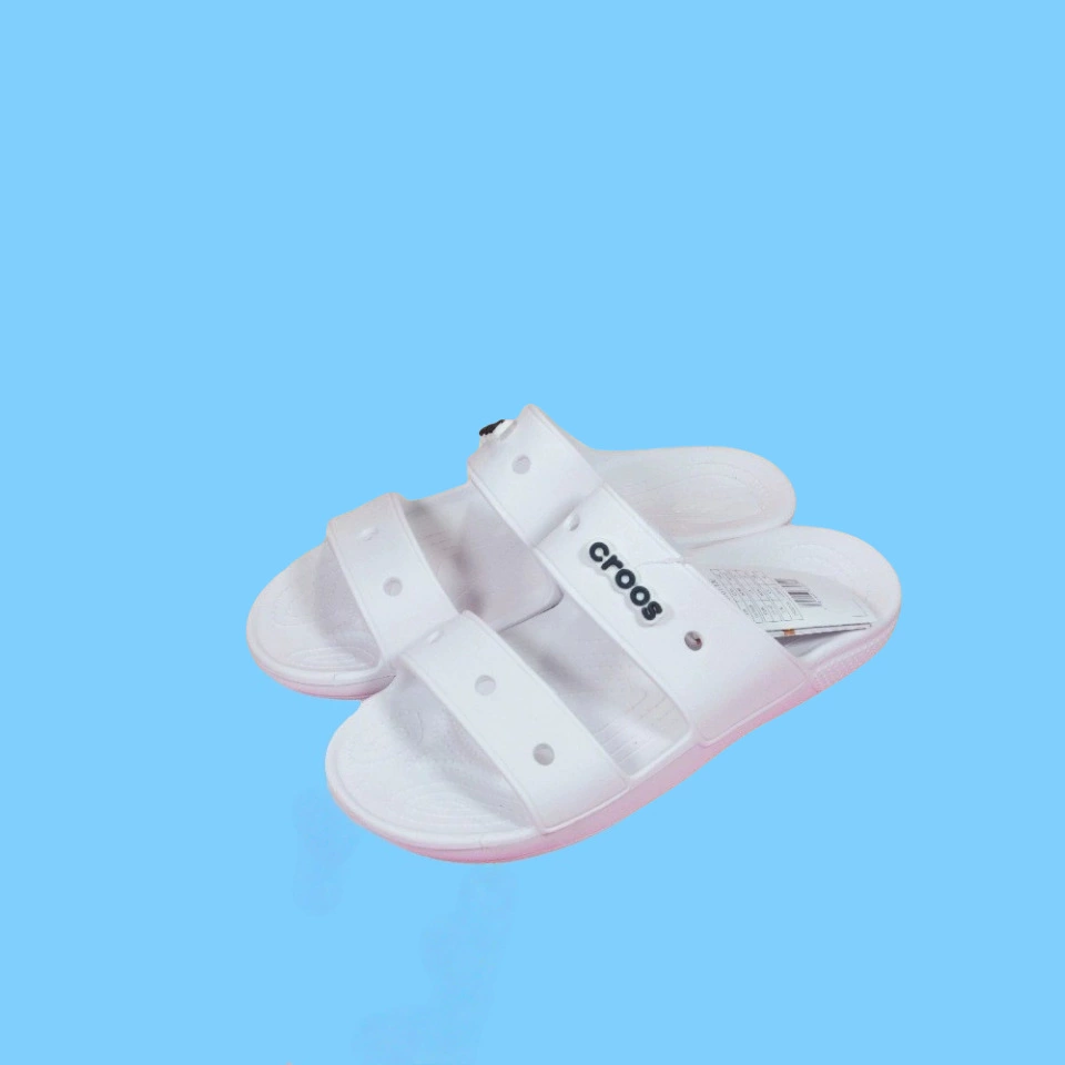 Двойные туфли с буксирными отверстиями новая классическая пара сандалий женские плоские туфли летние сандалии на мягкой подошве мужские туфли