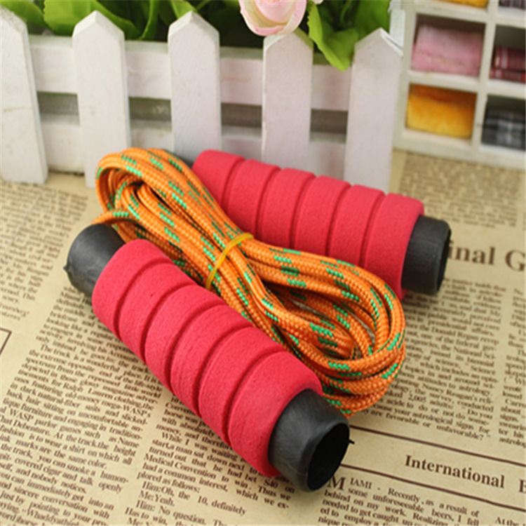 批发红色跳绳把套nbr橡塑研磨手把套 跳绳握力器健身海绵把手管