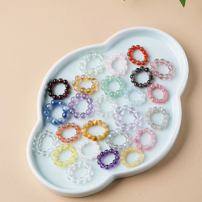 天然和田玉、紫水晶、白水晶、辰砂の玉、散珠、指輪、手巻きブレスレット、アクセサリー、ブレスレットパーツ、丸玉|undefined