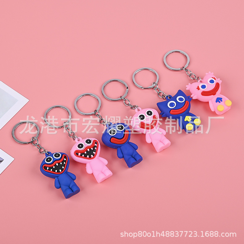 Cross-border poppy playtime poppy keychain creative cartoon huggy wuggy game Doll Gift