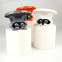 跨境爆款 Sheep Toilet Roll Holder 3d绵羊厕纸架浣熊卫生纸架