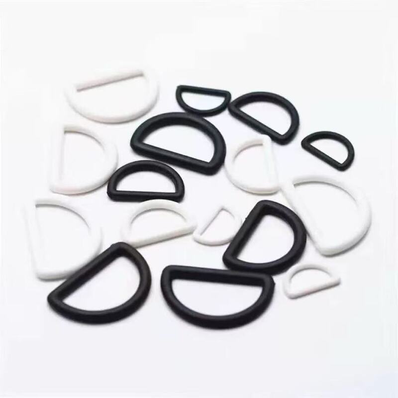 Manufacturer Wholesale Nylon D-Shaped Buckle 1-3cm Semi-Circular Connecting Buckle Plastic Adjustment Buckle Universal Accessories for Maternity Pants