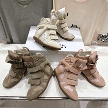 ��ʽ�͹��ϵ�Ь�A�^¹Ƥƴɫƽ��8CM�����߸ߎ�ħ�g�N���e�\��Ь