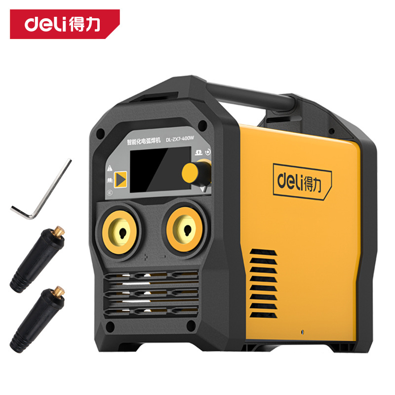 得力DL-ZX7-400W手工焊机ZX7-400直流手工弧焊机电焊机智能数显焊
