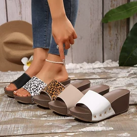 女式休闲单鞋;女式皮靴;坡跟拖鞋