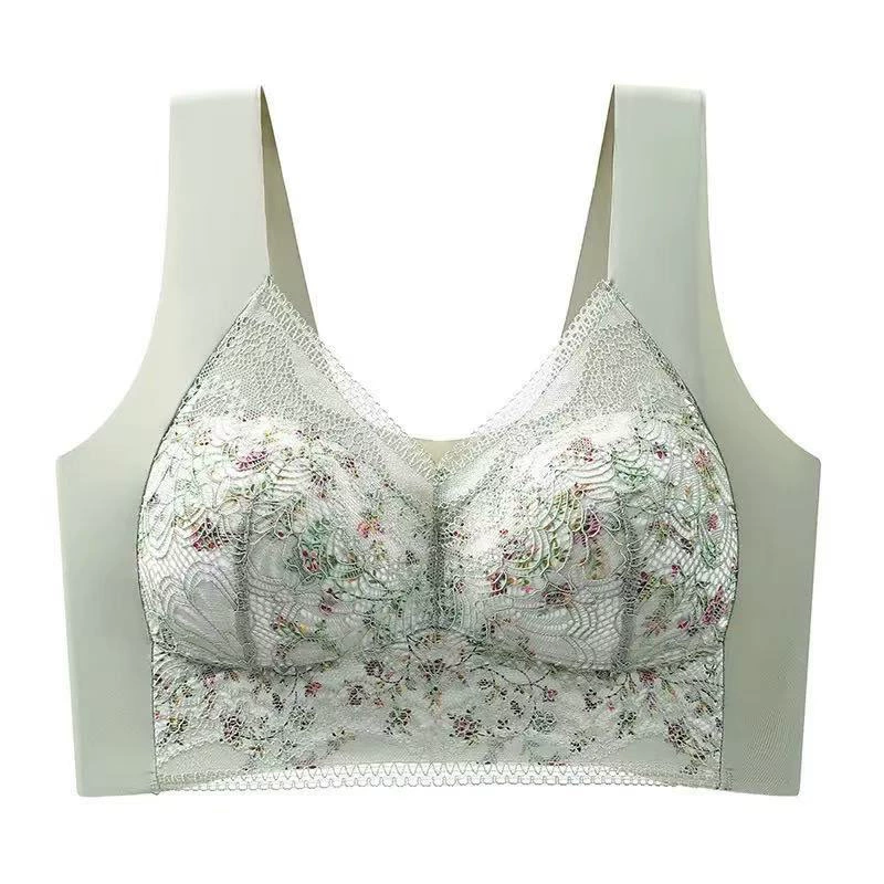 Summer thin lace wireless bra, bra top, tank top, beautiful back