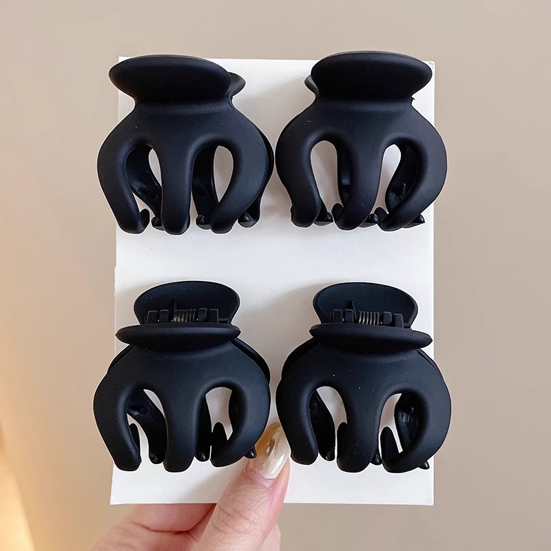 Horquilla de calabaza esmerilada de alta calidad, temperamento femenino, pinza de agarre grande, parte posterior de la cabeza, pinza de tiburón, clip de tiburón, tocado, horquilla