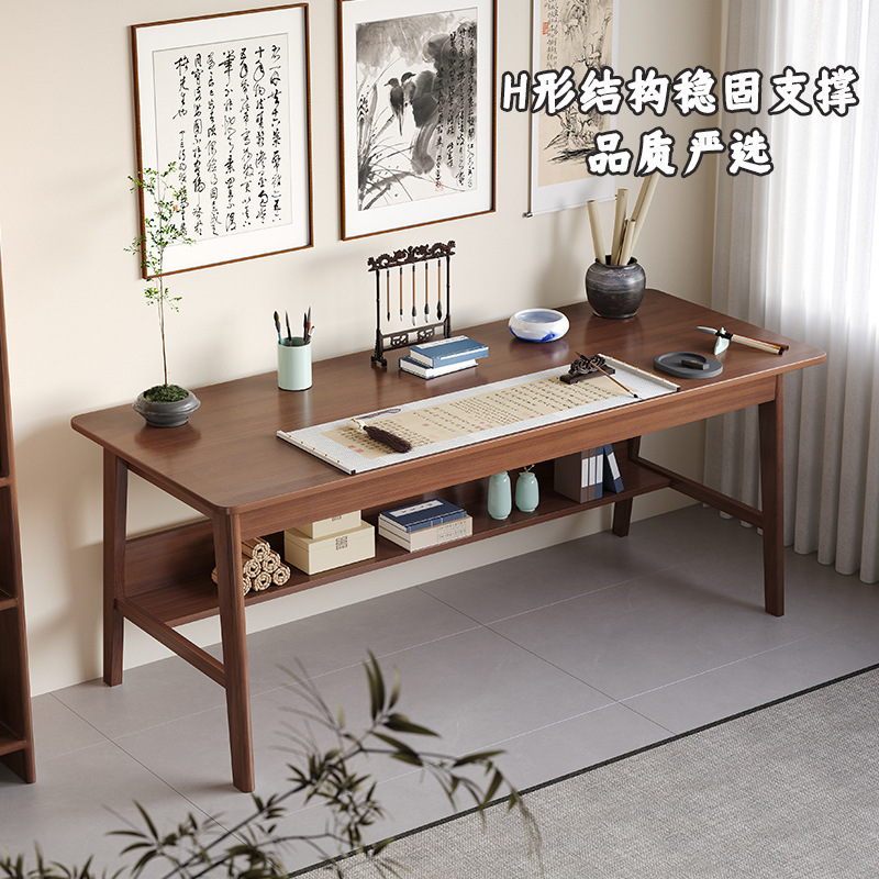 中国式の木の書道の机の家庭用の画案の毛筆の書画の専用の国学の机の仕事台の事務の机と椅子の机|undefined