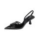 623-10 Elegant Niche Pointed High Heel Shoes New Style Woven Belt Buckle Wrapped Heel Thin Heel Shoes Banquet Women's Shoes