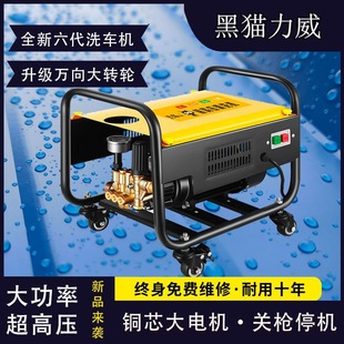 Black Cat Liwei Car Washing Machine High Pressure 220V Household High Power Cleaning Machine Commercial Automatic Car Brushing Pump Water Gun Artifact