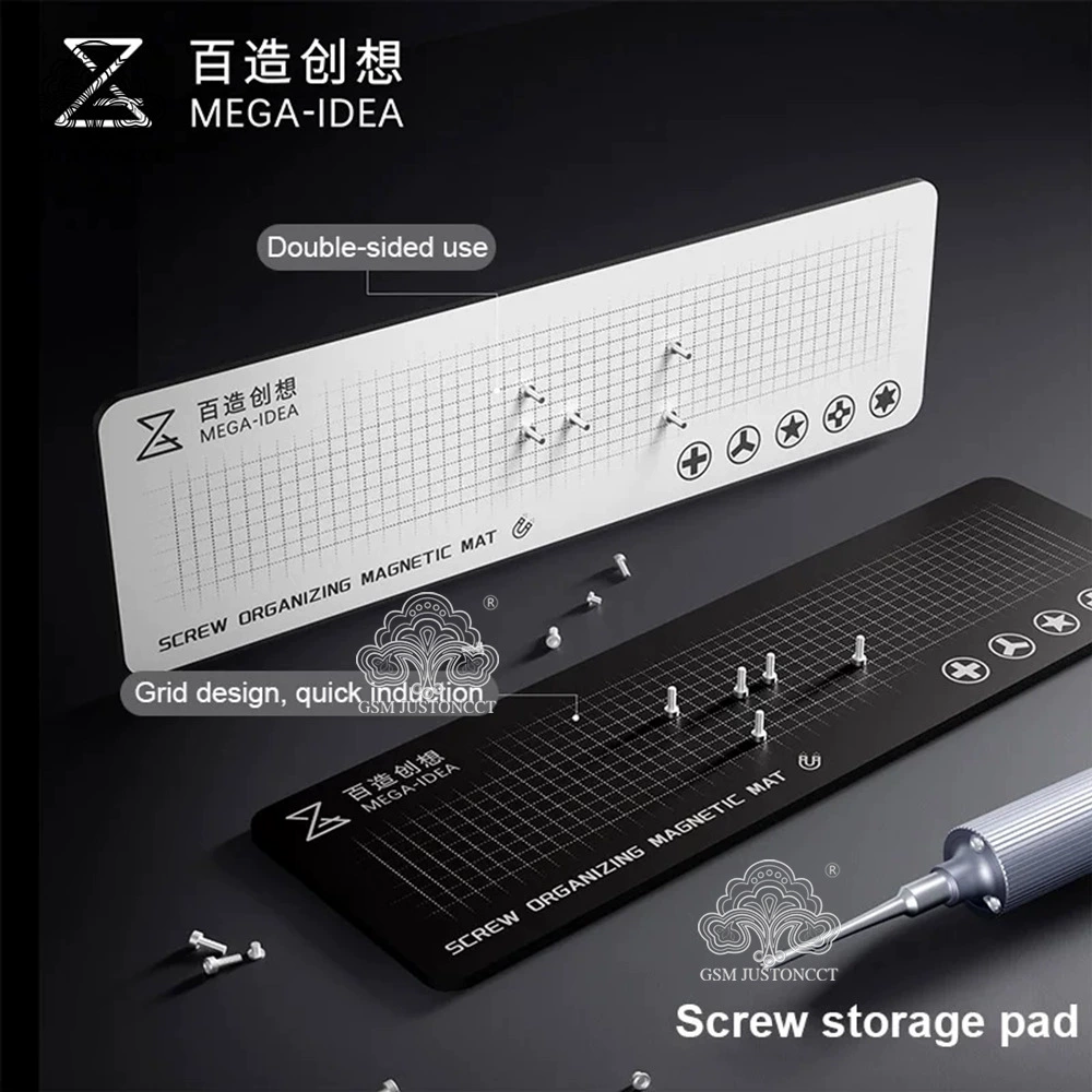 100-изготовленная подушка для хранения винтов двусторонняя магнитная подушка мягкая магнитная подушка разборка винт анти-качение позиционирование небольшой коврик для хранения