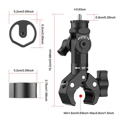 Roof rack network fixed bracket 24-26/V5 - v5-mini-pipe-clamp-bracket-suitable-for-20-40mm-pipe-diameter