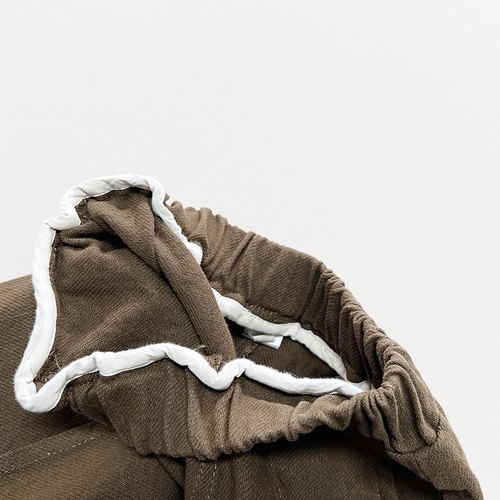 Wan match~Spring and summer shorts 2024 boys and girls Korean version Japanese trendy children's cropped pants children's versatile wide-leg pants children's clothing