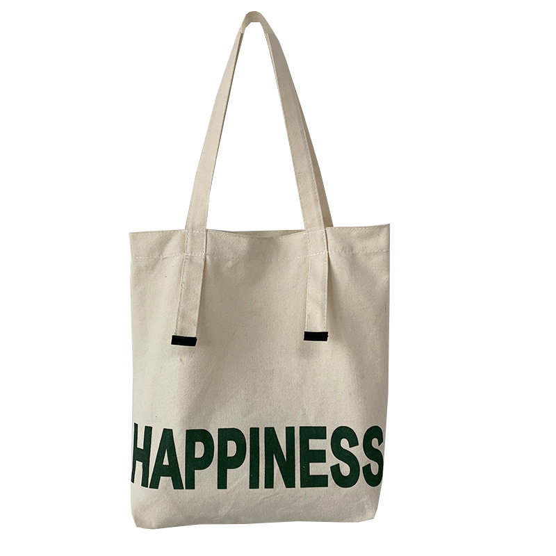 Estilo perezoso Clase de estudiante universitario bolsa de lona de gran capacidad de un hombro portátil estilo japonés bolsa de lona diseño de nicho nueva moda