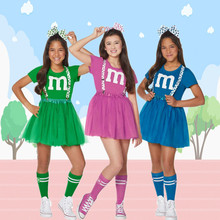 欧美速卖通亚马逊儿童舞蹈演出拉拉队服装运动会团体啦啦操表演服