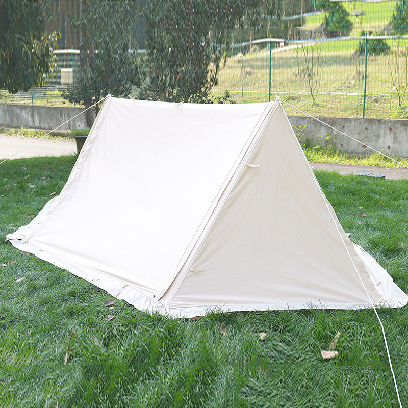 户外复古露营天幕帐篷户外露营帐篷平顶帐篷蒙古包日本帐篷