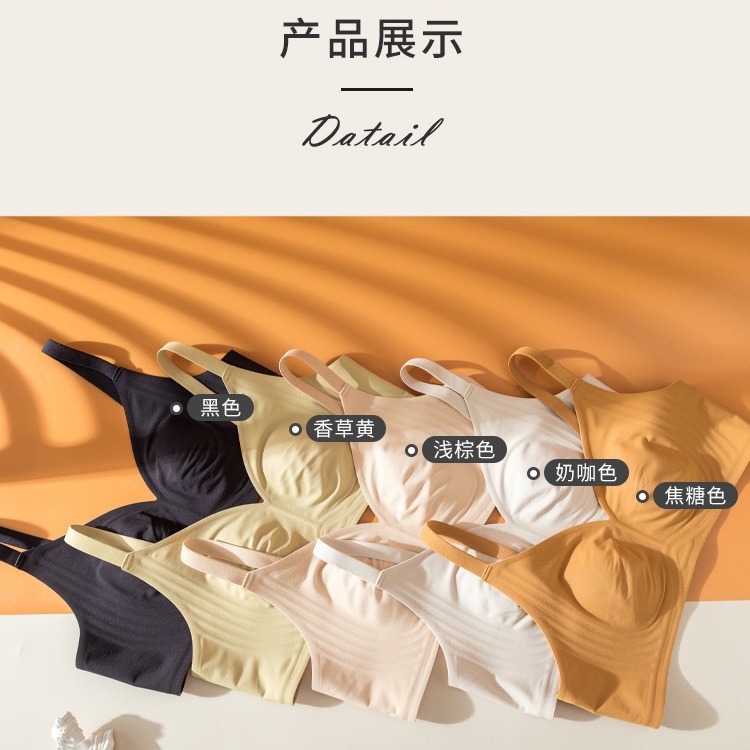 Sin costuras, ligero, cómodo, pecho grande, ropa interior pequeña, sujetador, ropa, soporte suave, soporte lateral delgado