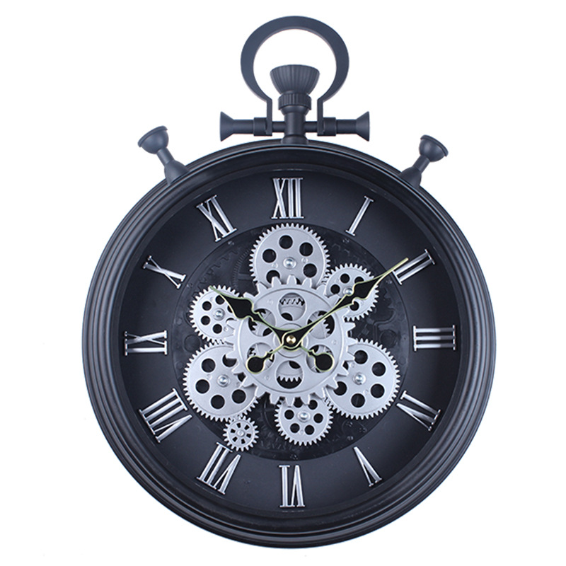 Vintage teollinen steampunk ratas seinäkello kotiin_voghion.com