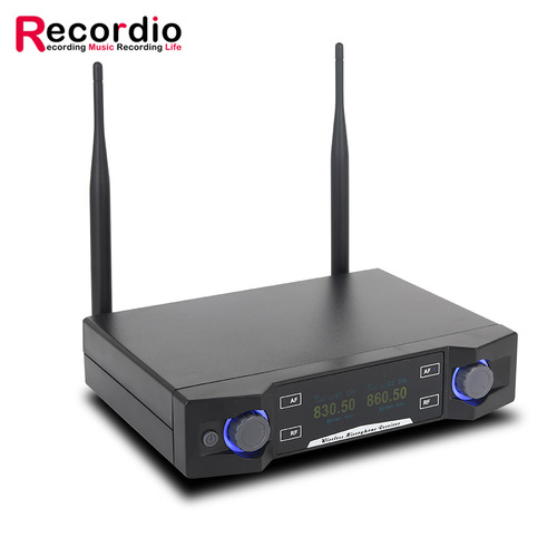 Cross-border wireless microphone one-to-two UHF home karaoke host KTV singing professional wireless dynamic microphone