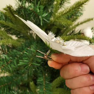 Christmas Artificial Flower Clip Small Iron Clip Crocodile Clip DIY Accessories