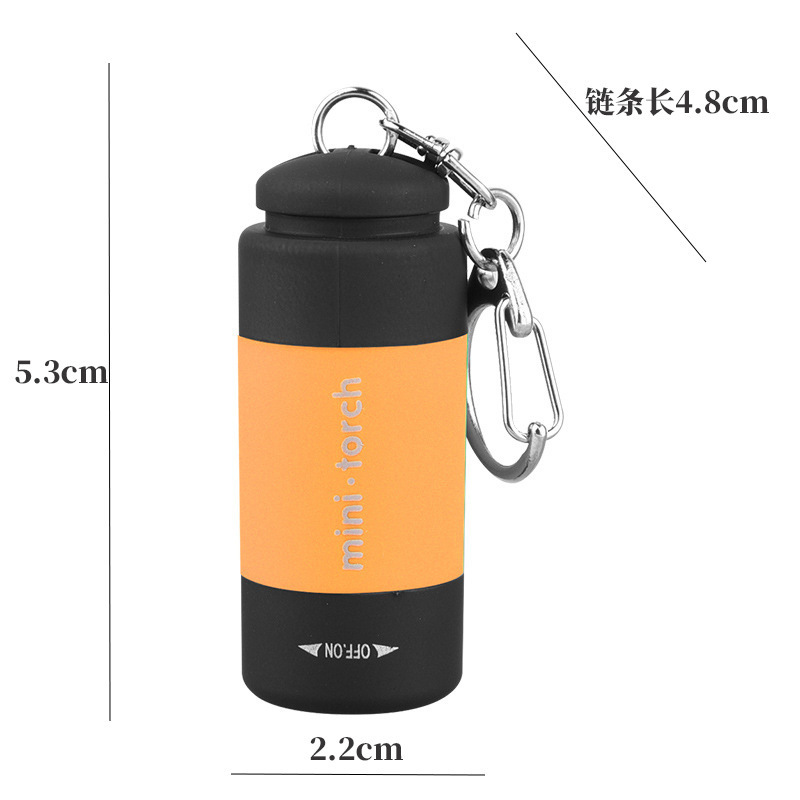 クロスボーダー懐中電灯強力な光爆発ミニキーホルダー懐中電灯長いバッテリー寿命 USB 充電屋外懐中電灯緊急|undefined