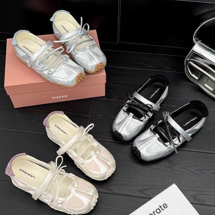 Cowhide Version ~ Casual Shoes 4.5cm Thick Sole Heightening Shallow Mouth Mary Jane Shoes Women's Commuter Shoes 2025 New Style Cowhide Version ~ Casual Shoes 4.5cm Thick Sole Heightening Shallow Mouth Mary Jane Shoes Women's Commuter Shoes 2025 New Style