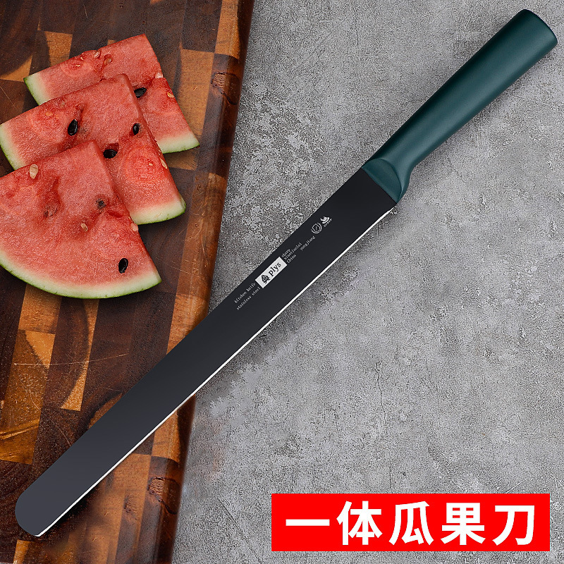 Cuchillo de frutas doméstico grande extensión cortar herramientas de sandía cuchillo de frutas tienda de frutas cuchillo comercial de sandía de acero inoxidable