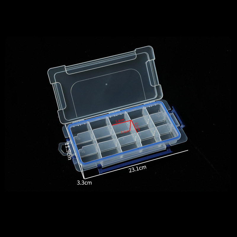 3 buckles and 15 slots inserted (23.1*11.9*3.3cm)