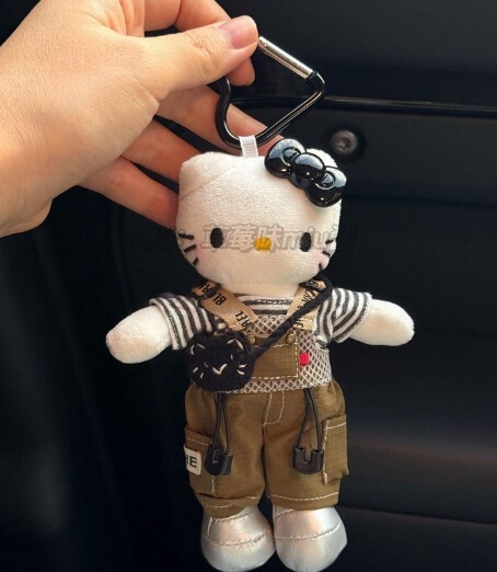 ロングレッグ kt ペンダントコレクションキティぬいぐるみペンダントかわいい kt 猫ラブバックルランドセルペンダントキーホルダーメンズ|undefined