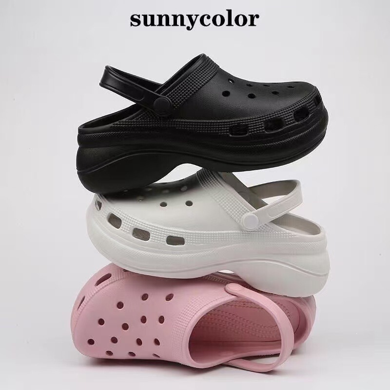 Crocs 2026 New Model Whale Hole Shoes for Women, Thick-Soled Sandals, Height-Increasing, Non-Slip, Breathable Beach Slippers Crocs 2026 New Model Whale Hole Shoes for Women, Thick-Soled Sandals, Height-Increasing, Non-Slip, Breathable Beach Slippers