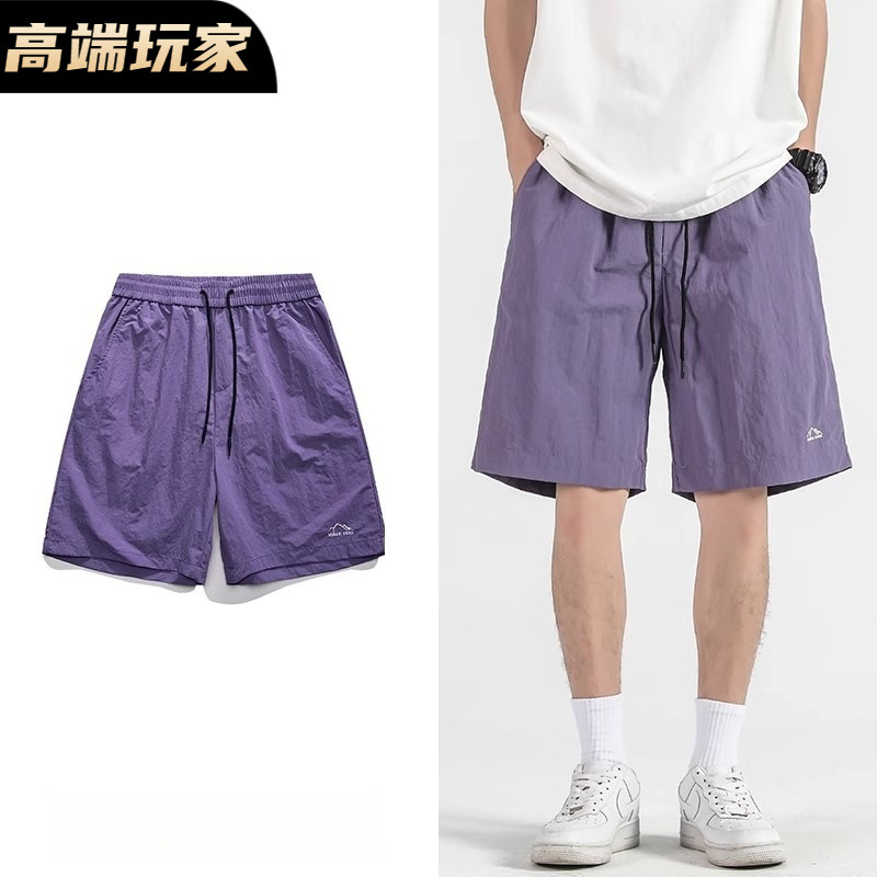 短裤男夏季速干休闲运动裤清凉透气健身速干跑步五分运动潮流短裤