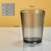 Vertical Stripe Water Cup-Medium 278ml-Black