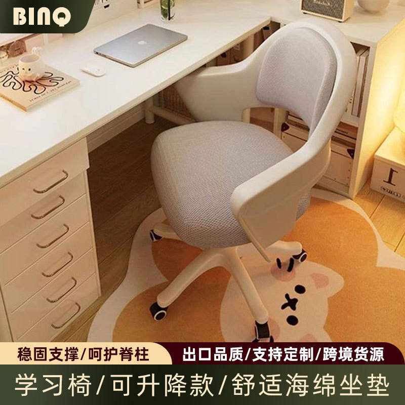 Adjustable Lifting Spine Protection Learning Chair, Breathable Waist Protection Children's Learning Office Chair, Multi-Level Adjustment Student Learning Chair