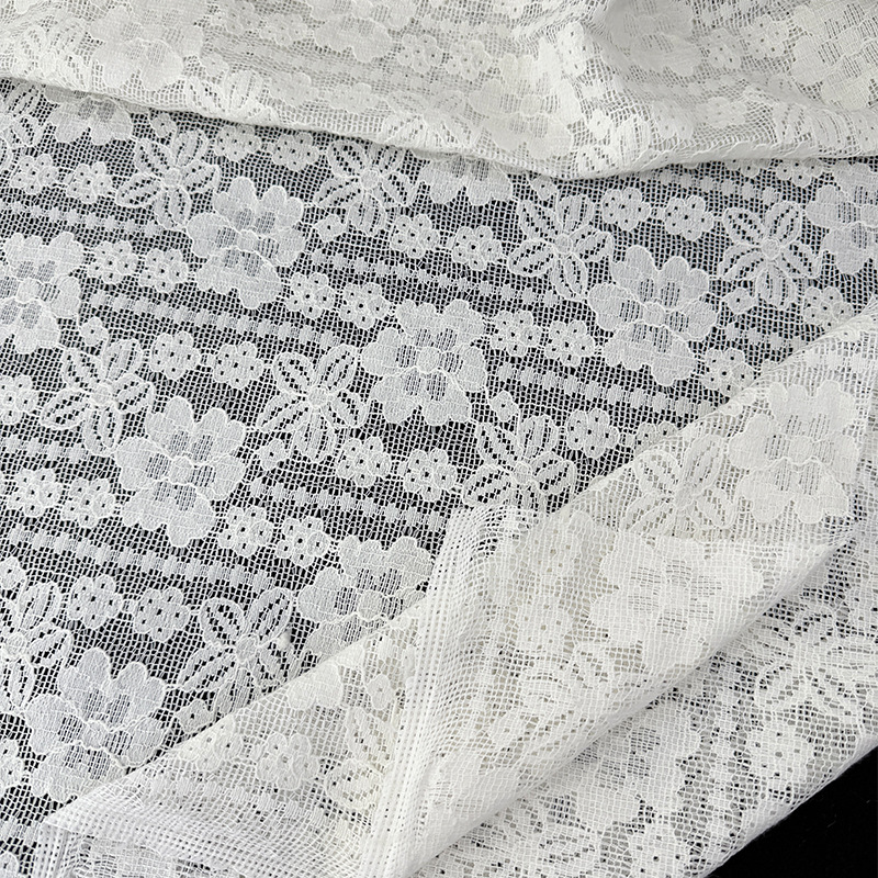 Tejido de encaje no elástico de algodón de brocado primavera y verano nuevo estilo vestido tirantes ropa de mujer tela fabricante spot