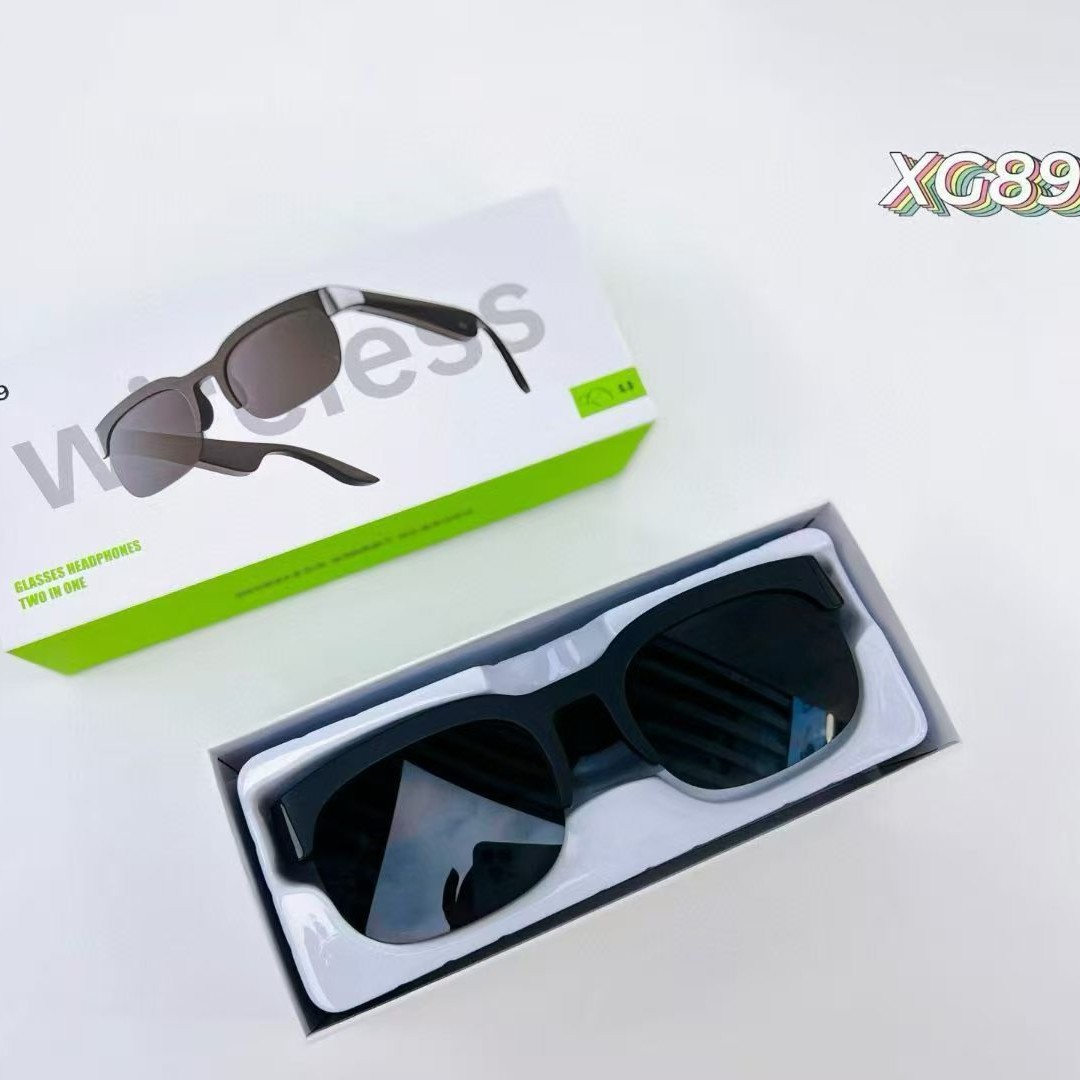 Xg89 Cross-Border Ai Translation Audio Bluetooth Glasses, Sunglasses, Anti-Uv, Outdoor Sports, Cycling, Listening to Music and Making Calls
