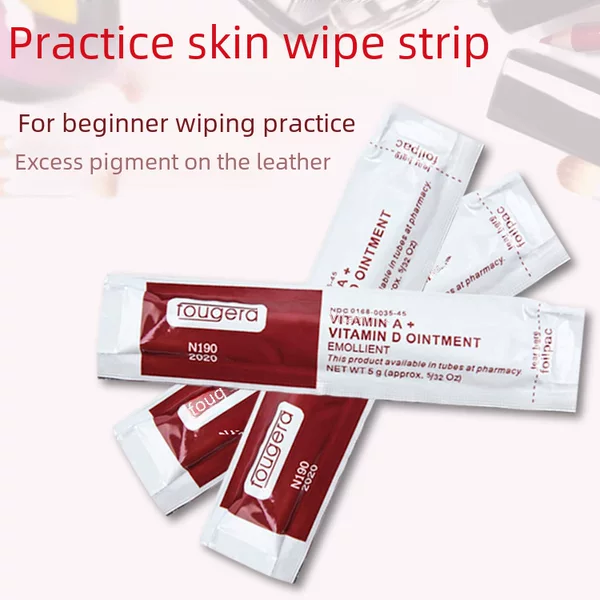 For tattoo beginners, wipe the skin with wiping cream beauty makeup tool to erase and wipe the tattoo special repair strip