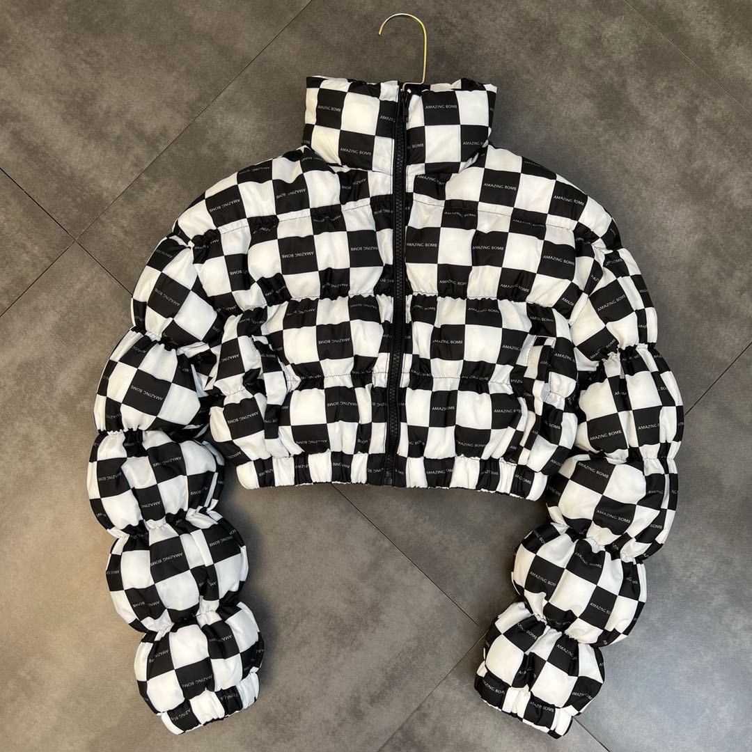 Plaid blanco y negro