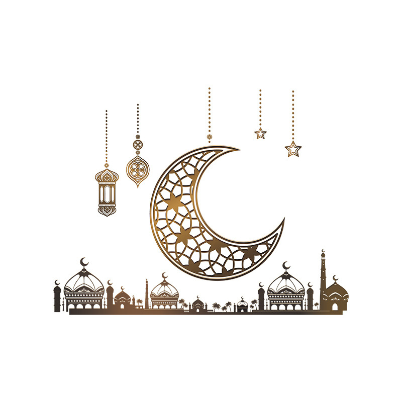 Fashion Moon Chandelier Stars Castle Wall Stickers Wholesale display picture 8