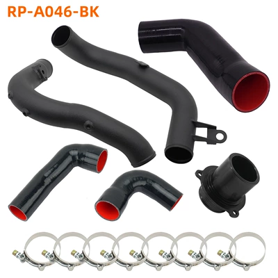 Car Intercooler Turbo Aluminum Tube Aluminum Alloy Kit Suitable for Volkswagen Audi Skoda Ea888 Gti (Sorma kollektoru (Giriş)) - rp-a046-bk