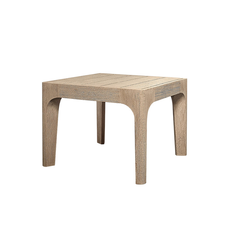 Sofá nórdico al aire libre mesa de té combinación terraza villa patio balcón al aire libre impermeable muebles de ocio protección solar teca