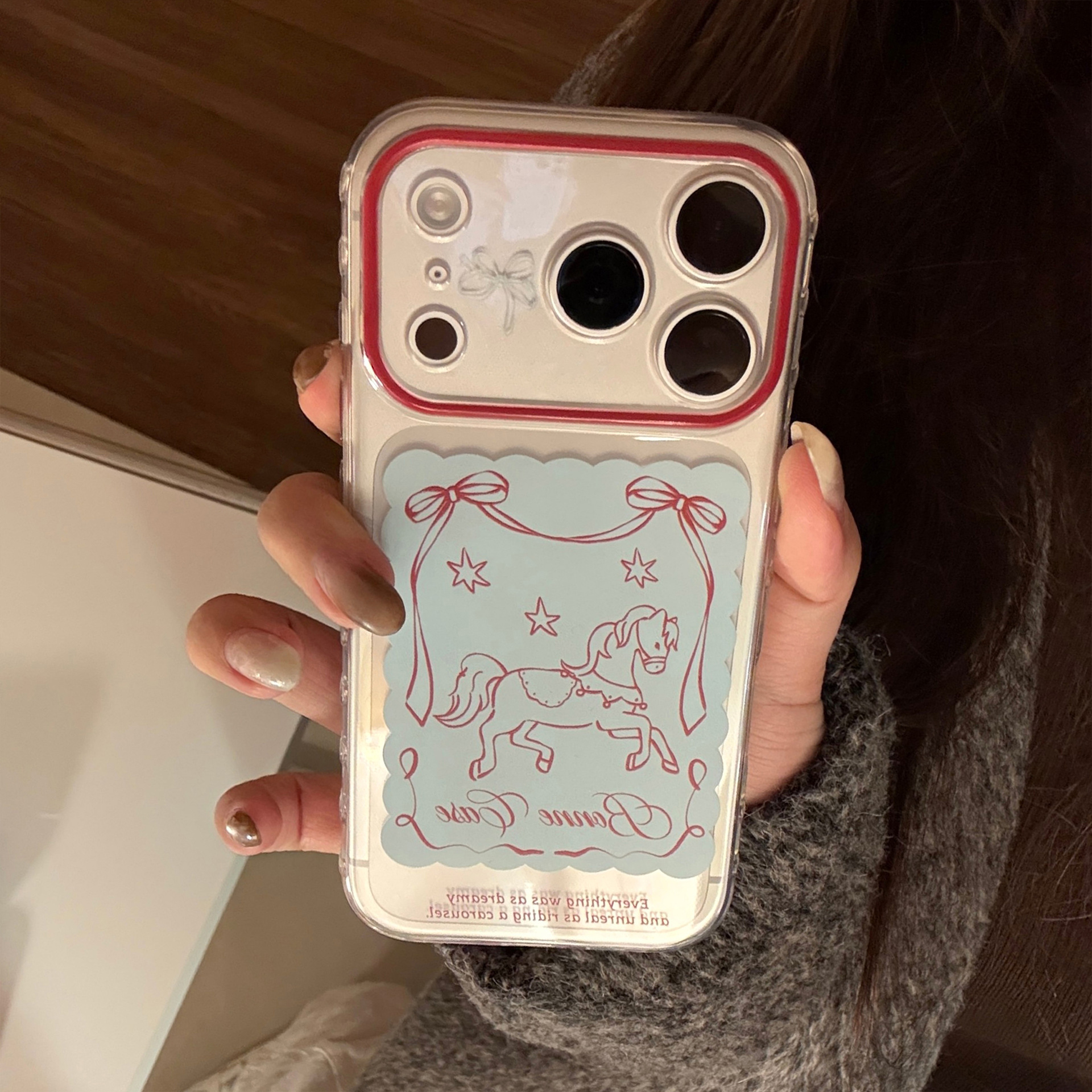 Transparent Cartoon Protective Phone Case For Iphone Series_voghion.com