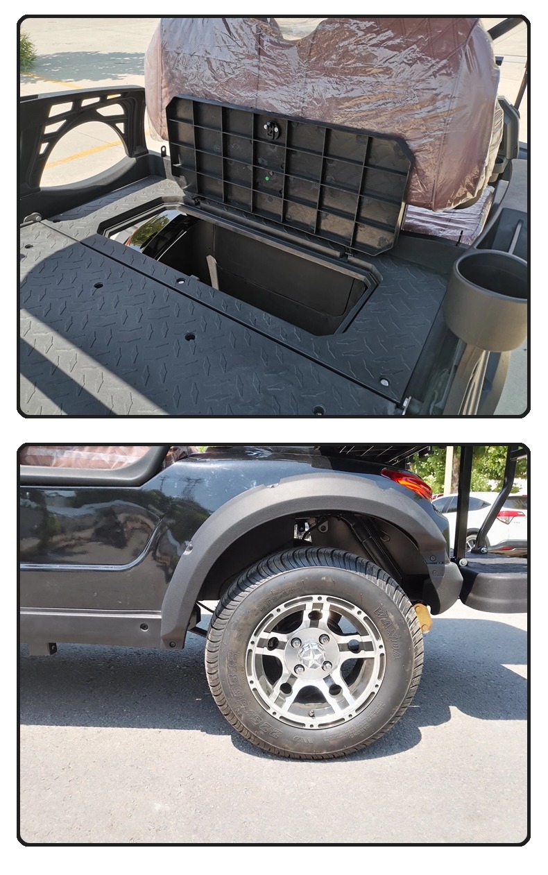 Four-Wheel Electric Golf Cart, Property Patrol Vehicle, Small Electric Sightseeing Car, Supports Color Change and Logo Printing