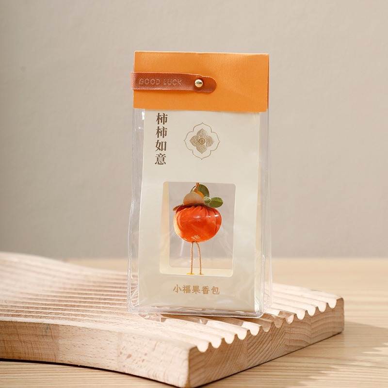 中秋节柿子香包香囊柿柿如意小挂饰车载手机随身装扮diy刺绣配件|undefined
