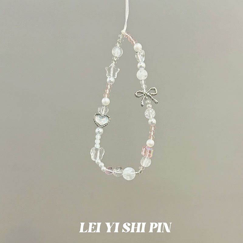 [Mel Peach Oolong] nuevo diseño de cuentas dulces nicho hermosa cadena de teléfonos móviles de cuentas de alta gama cadena de teléfonos móviles