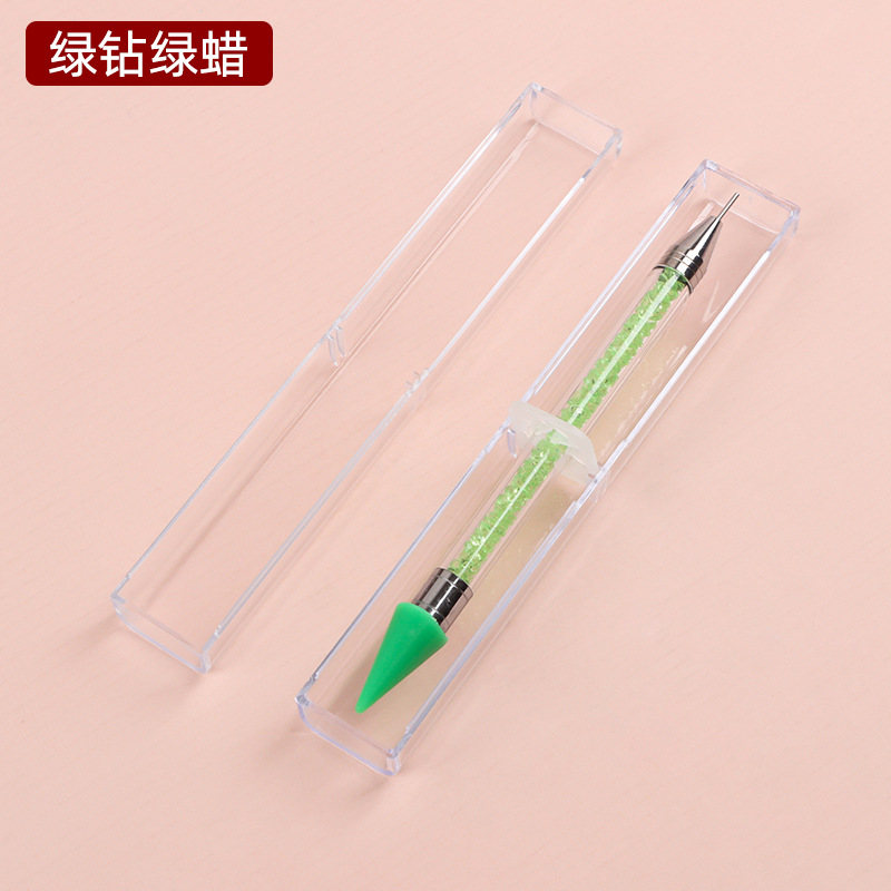 FUENTE Taladro de uñas de fábrica crayón de cera viene con taladro de punto pegajoso taladro de descarga taladro de succión pluma Punta de grano pluma herramienta de joyería